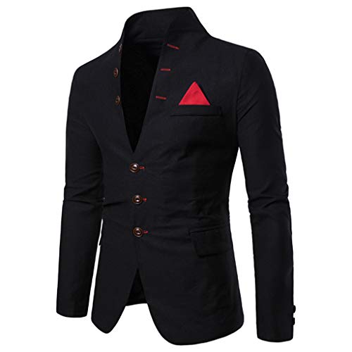 1 Mens+Mandarin+Collar+Buttons+Business