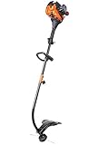 Remington RM2520 Wrangler 25cc 17-Inch Gas Powered String Trimmer 2-Cycle-Lightweight-Attachment Capable-Curved Shaft