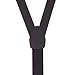 Suspender Store Mens Buckle Strap Leather Suspenders - 1-Inch, Button