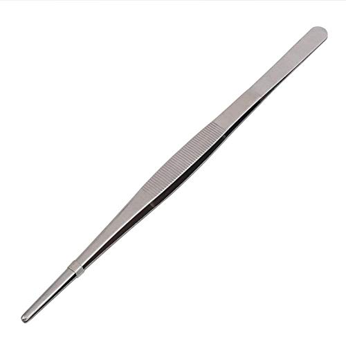 Extra-Long 30CM/12 Inch Stainless Steel Kitchen Grill Tweezers BBQ Food Oven Salad Fish Serving Tongs Barbecue Tool