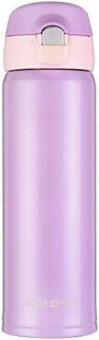 Kooyi Vacuum Insulated Travel Mug , One-handed Open and Drink, 100% Leak Proof BPA-Free (Purple)