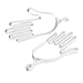 MUXSAM Golf Gloves Stretcher Holder Keeper Hanger Gloves Support Frame Golf Gloves Holder Rack Dryer Shaper Tool Accessories for Golfer Gloves Maintenance(1 Pair 2Pcs White)