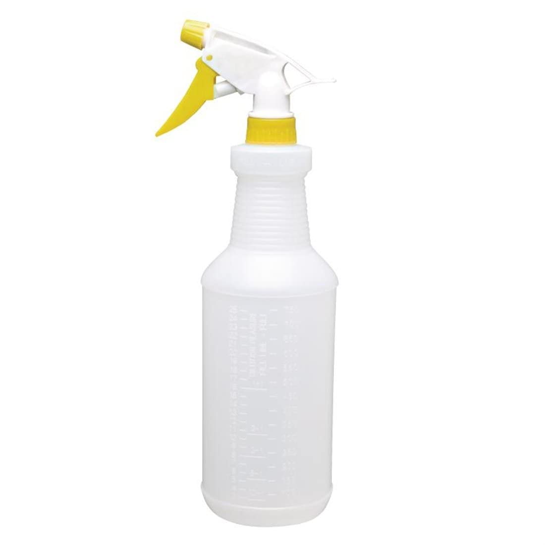 Jantex Trigger Spray Bottle for Cleaning Colour-Coded Yellow, Empty, Refillable 750ml CD816