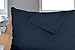 Utopia Bedding Cotton Pillow Case (Pack of 2) – (King, Navy) – 100% Cotton Sateen for Maximum Softness and Easy Care - Elegant Double-Stitched Tailoring