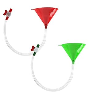 Bierbong met Afsluitklep – Hoogwaardige Biertrechter met Lekvrije Stop – Ideaal voor Studentenfeesten, Leuke Festivals…