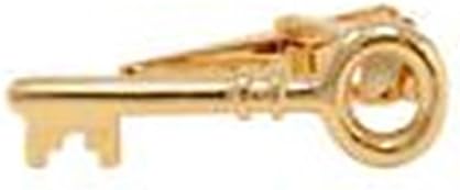 Banana Republican Gold Key To Success Tie Clip Clasp Bar Gold Wedding Gift Gold Clamp Locks Men #BR5562