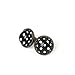Retro 50's Costume Accessories Set Polka Dot Chiffon Scarf Cat Eye Glasses Bandana Tie Headband & Earrings for Girls Women Ladies Dress Up (Black)