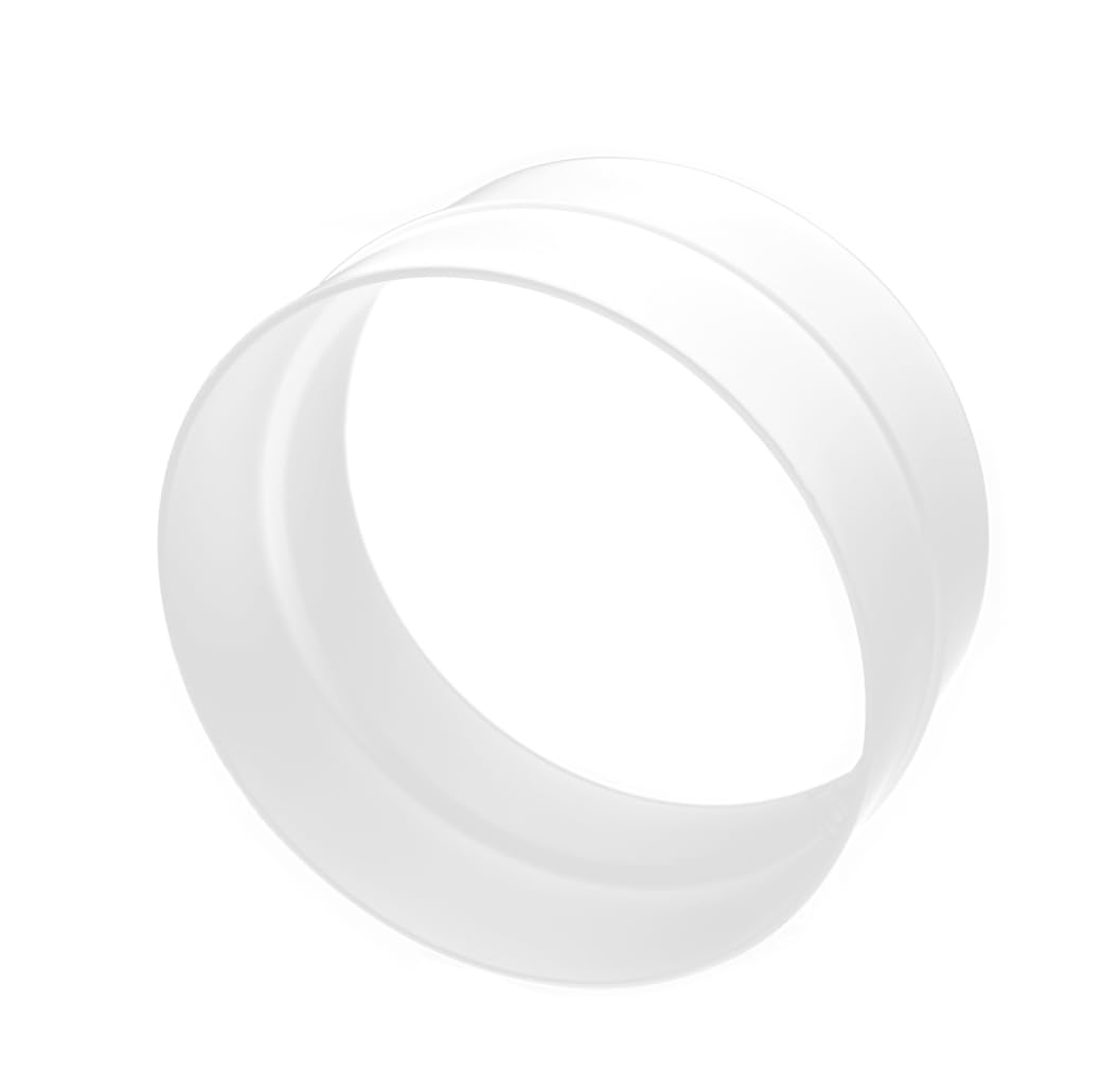 H&C Vent Connector Flange │ Air Ventilation Pipe Connectors for Ducting Flex Aluminium Tube PVC Duct Flexible Hose │ Wall Plate Backdraft Shutter Gravity Valve │ Tumble Dryer Extractor fan Conditioner