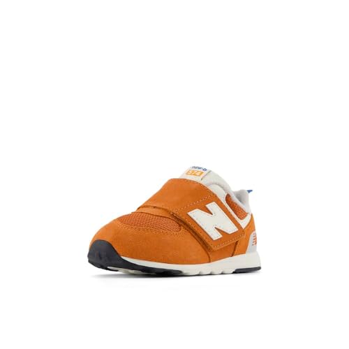 New Balance Kid's 574 V1 New-B Hook and Loop Sneaker, Infield Clay/Sea Stone, 2…