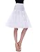 GRACE KARIN White Vintage Swing Net Petticoat Skirt Tutu Underskirt Size L