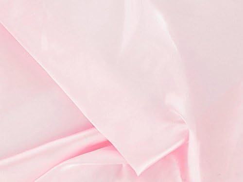 Dalston Mill Fabrics Polyester Satin Fabric, Baby Pink, 2m