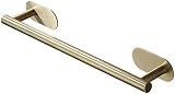 YUET Brushed Brass Towel Rail 40 cm Self-Adhesive No Drill 304 Stainless view 9