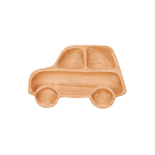 Wooden Car Jr. Plate - Eco-Friendly, Handcrafted Dinnerware, toddler plates