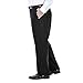 Haggar mens Big-tall Premium No Iron Khaki Classic-fit Expandable-waist Flat-front dress pants, Black, 56W x 32L US