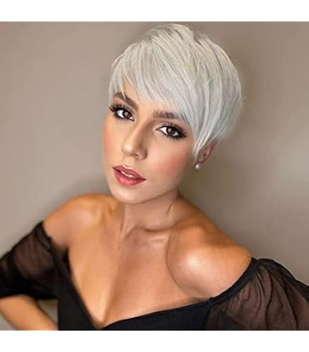 Amazon.com : JOEDIR HAIR Pixie Cut Wig Human Hair Short Wig 