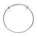 Adjustable Charm Bangle Bracelet Sterling Silver with 4 Free Sterling Silver Jump Rings