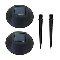 Go2garden Solar Replacement Top Path Lights,Bottom Spike (2 Pair)