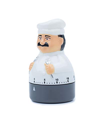 Jayron kitchen timer cooking timer count down timer mechanical timer 60 minutes count down timer chef shaped