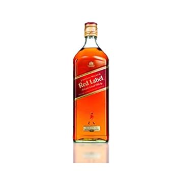 Johnnie Walker Red Label plus Metallständer Blended Scotch Whisky (1 x 3 l)