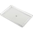 Rectangle Durable Acrylic Collection Serving Trays & Platter for Kitch, Beverage, Drink, Food or Bathroom (Clear 34x22x2.5cm)