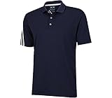 adidas Golf Men's Climacool 3 Stripes Polo Shirt, Navy/White/Vista Grey, XX-Large