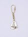 Hampton Nautical  Solid Brass Yacht Key Chain, 5