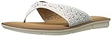 Skechers Cali Women's Indulge 2-Glam & Glitz Flip Flop, White, 8 US/8 B US