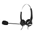 TriPro Binaural 4 Pin RJ9 Telephone Headset for Landline Phones