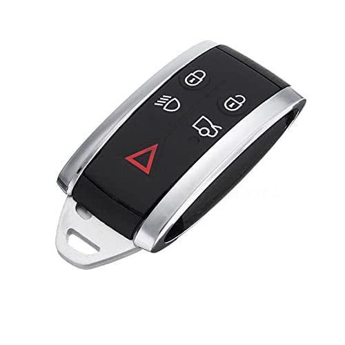 Riloer Car Remote Key, New 5 Button Smart Remote Control Key Fob Cover For X TYPE S XKR XF XK