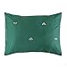 Wake In Cloud - Bee Duvet Cover Set, Cotton Sateen Bedding, Honeybee Pattern Printed on Dark Green, with Zipper Closure (3pcs, Queen Size)