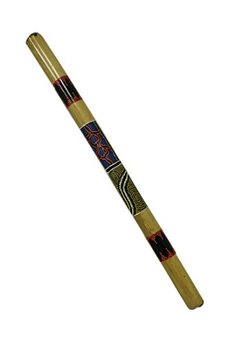 Bamboo Didgeridoos 5311 Hand Painted Aboriginal Style Didgeridoo Dijeridu 48 X 2.5 X 2.5 Inches Multicolored
