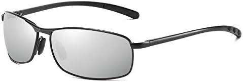 ZHILE Rectangular Polarized Sunglasses Al-Mg Alloy Temple Spring Hinge UV400