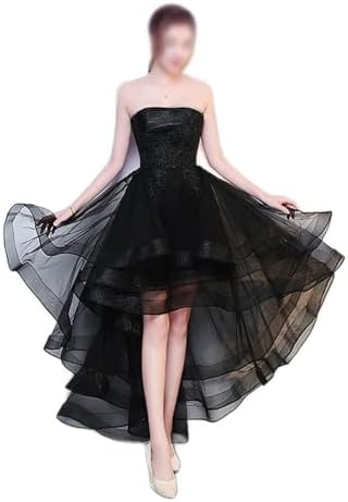 AIBEIJIAN Short Front Long Back Evening Dress Sexy Backless