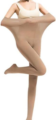 Kffyeye Women's Control Top Thickness Stockings Pantyhose, Ultra Shimmery Stretch Plus Footed Tights