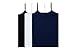 Ruxia Women's Basic Cami Tanks with Adjustable Spaghetti Strap Assorted Colors Pack of 3