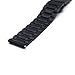 MOTONG Stainless Steel Watch Band Strap For MOTO 360 2nd Gen,Men's 46mm,Come with Quick Release 22mm(5H Black)