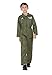 Kids Air Force Fighter Pilot Costume Top Gun Role Play Costumes Boys Flight Jumpsuit Army Flightsuit Outfits Green M