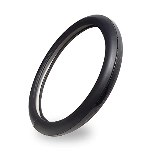 クラッツィオ ナッパレザーハンドルカバー Sサイズ ブラック×カーボンリボンの商品画像