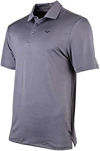 Men's Golf Shirts for Men | Short Sleeve Performance Polo Shirts for Men | Heather Dry Fit | Moisture Wicking
