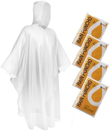 Amazon.com: ZENO Disposable Rain Ponchos for Adults & Kids - Rain