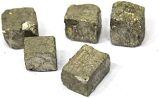 Know Your Crystals Golden Pyrite (Golden Color) (Length : 1-2 cms and Approx Weight : 30-40 GMS) Pack of 3