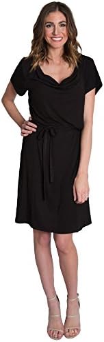 Chic Cowl Soft Drape Nursing and Pumping Dress - Stylish, Simple and Discreet