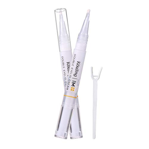 2 Pack Double Eyelid Styling Cream Natural Invisible Double Eyelid Shaping Cream Long-lasting Transparent Gel (2 PCS)