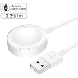 ADDSMILE Magnetic Charger Cable Compatible for Apple Watch Series 1/2/3 All 38mm and 42mm White(3.3 feet/1 Meter)