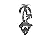 Hampton Nautical  Rustic Silver Cast Iron Wall Mounted Palm Tree Bottle Opener 6