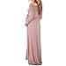 Women's Over The Shoulder Ruched Maternity and Nursing Dress by Mother Bee - Made in USA, Dark Mocha, M