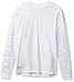 Armani Exchange A|X Men's Long Sleeve T-Shirt with Logo on Back and on Sleeves Shirt, White, XXL