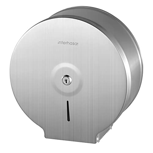 interhasa! 304 Stainless Steel Toilet Tissue Dispenser Wall Mount Jumbo