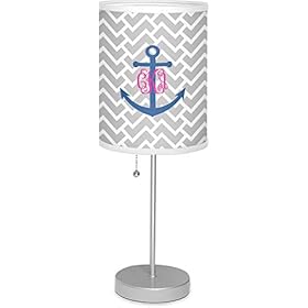 YouCustomizeIt Monogram Anchor 7" Drum Lamp with Shade Polyester (Personalized) 319GcUrWABL. SS280