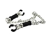 Demarkt Nipple Clamp Silicone-Covered Head Breast Clip Restraint Set Bondage Kit Stainless Steel Romance BDSM Flirting Sex Toy Sensuality Products
